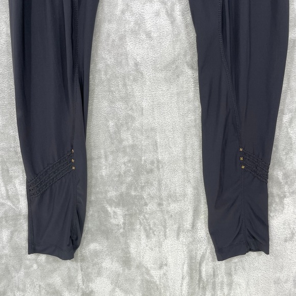 McPlanet Pull On Casual Pants Womens Size 8 Black Stretch  Embellished Logo - Picture 5 of 9